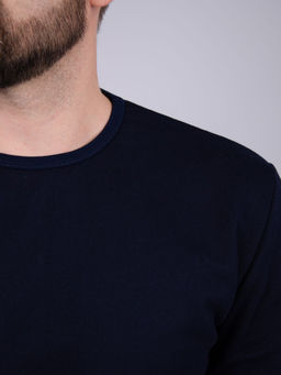 Нательное бельё "НБМ-2" синее, футер начес