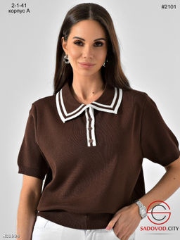 Футболка поло с пуговицами - Bruno фото 4