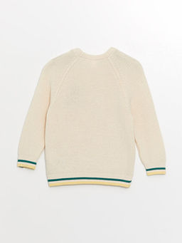 Bisiklet Yaka Uzun Kollu Erkek Bebek Triko Kazak