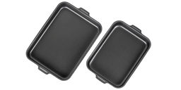 АП_AZURE (Сатин) Набор противней (230*300мм,270*352мм) б/кр 2 цел.руч, а/п синий арт.63026 Калитва