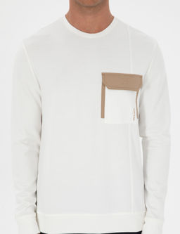 Ekru Regular Fit Sweatshirt - Pierre cardin фото 6