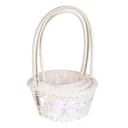 Корзина плетеная 3 штуки набор / GN295-15 /уп 200/белая - Галеонтрейд фото 5