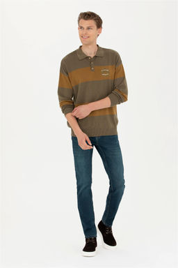 Мужской свитер цвета хаки - U.s. polo assn фото 11