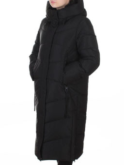 A73 BLACK Пальто зимнее женское (200 гр. холлофайбер)