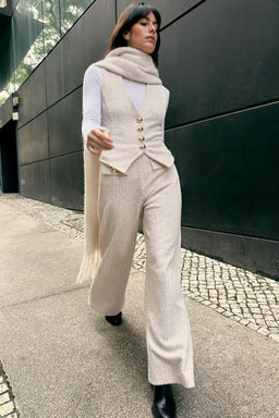 TEXTURED TROUSERS - Zara фото 7