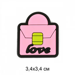 Аппликации пришивные арт.TBY.2354 Love 3,4х3,4см уп.20шт