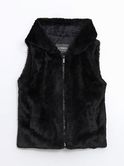 Kap??onlu Pel?? K?z ?ocuk Yelek