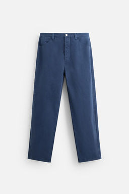 WASHED STRAIGHT-LEG TROUSERS - Zara фото 7