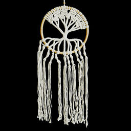 Ловец снов из макраме Дерево Жизни h-80см d-32см символ карьерного роста и процветания