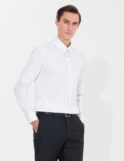 Beyaz Slim Fit Smokin G_mlek
