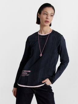 Джемпер женский черный с принтом и надписью "Love" варка на черном 122867