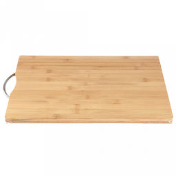 Доска разделочная бамбуковая 40х29х1,7см "Ручка" с металлической ручкой (Китай)