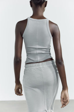 FADED-EFFECT HALTER TOP - Zara фото 16