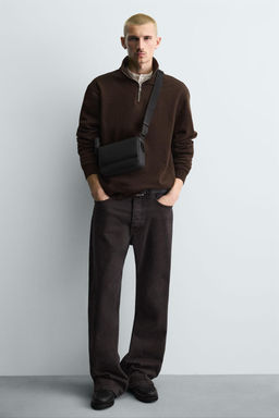 RUBBERISED TEXTURED CROSSBODY BAG