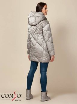 Conso/WEM 190501 - foil Полупальто утепленное женское  фото 8