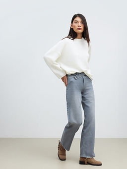 Wideleg Kad?n Jean Pantolon