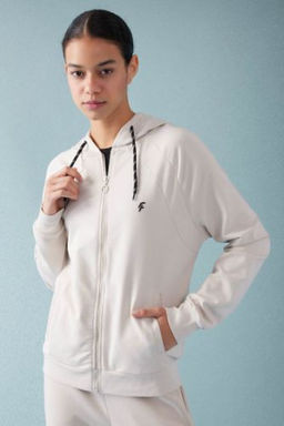 DeFactoFit Regular Fit Kapusonlu Fermuarl? Sweatshirt