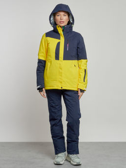 Горнолыжный костюм женский зимний желтого цвета 03307J - Chunmai фото 5