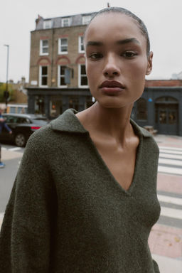 SOFT-TOUCH KNIT POLO JUMPER - Zara фото 4