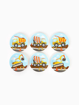 Цена за 2 шт. Тарелка одноразовая бумажная «Техника», 17см, 6 шт