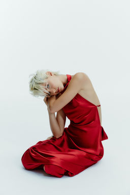 LONG SATIN HALTER DRESS - Zara фото 2