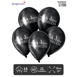 Воздушные шары латексные 12" MAMA NEEDS, 15 шт.