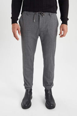 Брюки-джоггеры из шерстяной ткани - Defacto фото 6