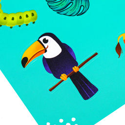 Набор в дорогу с мягкой игрушкой Джунгли, 8 предметов - Milo toys фото 13