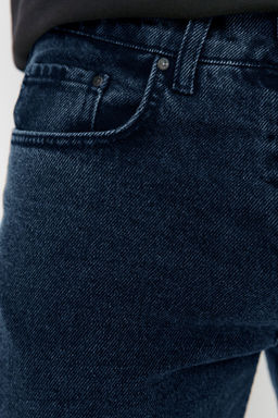 Lacivert %100 Pamuk Essential Fit Jeans Kot Pantolon TMNAW23JE00104