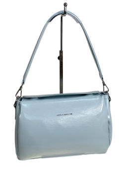 Женская сумка из искусственной кожи, цвет голубой