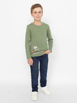 CRB wear / CWKB 63675-35-384 Джемпер для мальчика,хаки/Ex.Cherubino  фото 2