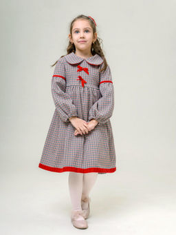 ДЛ 26-3 платье для девочки Мира красный