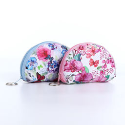 Цена за 2 шт. Кошелёк-монетница на молнии, 13.5×3.5×9 см, с принтом, МИКС