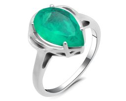 Кольцо из серебра турмалин параиба выращ., Графина