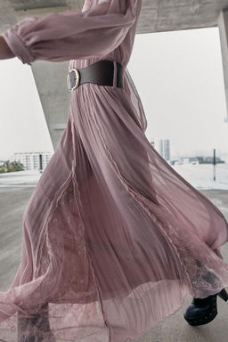 LEATHER PLATFORM ANKLE BOOTS - Zara фото 8