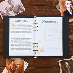 Родословная книга со встроенной флешкой 16 Gb «Книга всей семьи», 17.5×23 см.