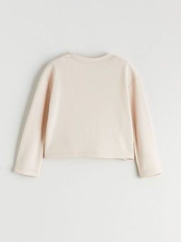 Bask?l? K?z Bebek Sweatshirt ve E?ofman Alt?