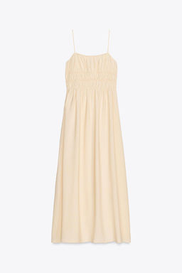 FLOWING MIDI DRESS WITH ELASTICATED DETAIL - Zara фото 5
