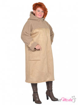 Пальто-дубленка Модель №2070 размеры 44-84 - Plusmoda фото 7