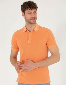 Turuncu Slim Fit Polo Yaka Ti__rt - Pierre cardin фото 2