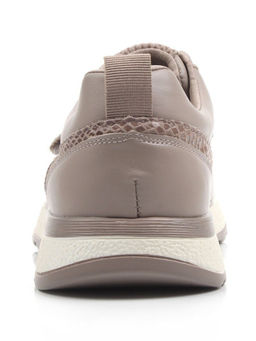 03-A238-5 DK. BEIGE Кроссовки женские (натуральная кожа)