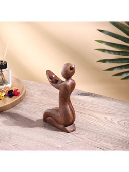 Фигурка «Мать с ребёнок», 12×3.5×20 см, дерево суар