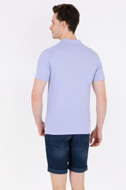 U. S. Polo Assn Мужская синяя базовая футболка с воротником-поло - U.s. polo assn фото 5