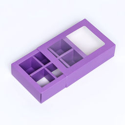 Коробка для конфет 6 шт, сиреневый, 13,7 х 9,85 х 3,86 см - UPAK LAND фото 4