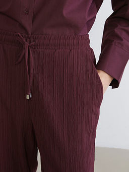 Beli Lastikli Dokulu Havu? Kesim Kad?n Pantolon