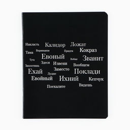 Цена за 3 шт. Тетрадь в клетку, 48 л., А5, на скрепке, блок №1 «Просто черная тетрадь» софт-тач, уф-лак, МИКС