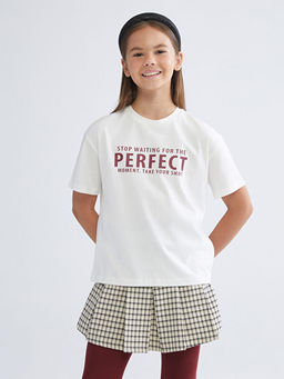 Bisiklet Yaka K?z ?ocuk Ti??rt