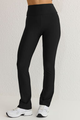 TRENDYOLMILLA Siyah Tam Boy Straight Cut Orme Spor Tayt THMSS25TY00009  фото 21