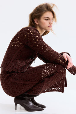 Crochet-look cardigan - H&m фото 6
