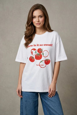 K13597 Футболка OVER SIZE (хлопок) БЕЛЫЙ_04